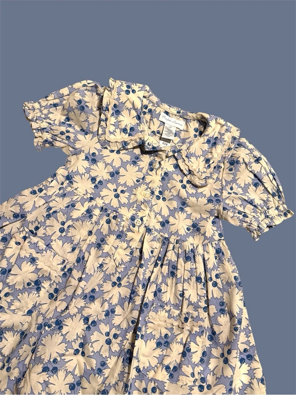 Ralph Lauren baby floral berry dress